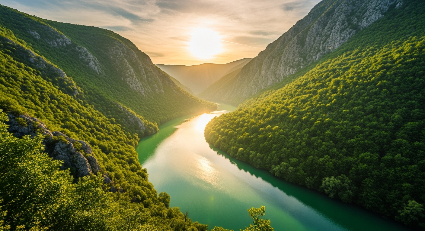 Neretva Nehri Manzarası